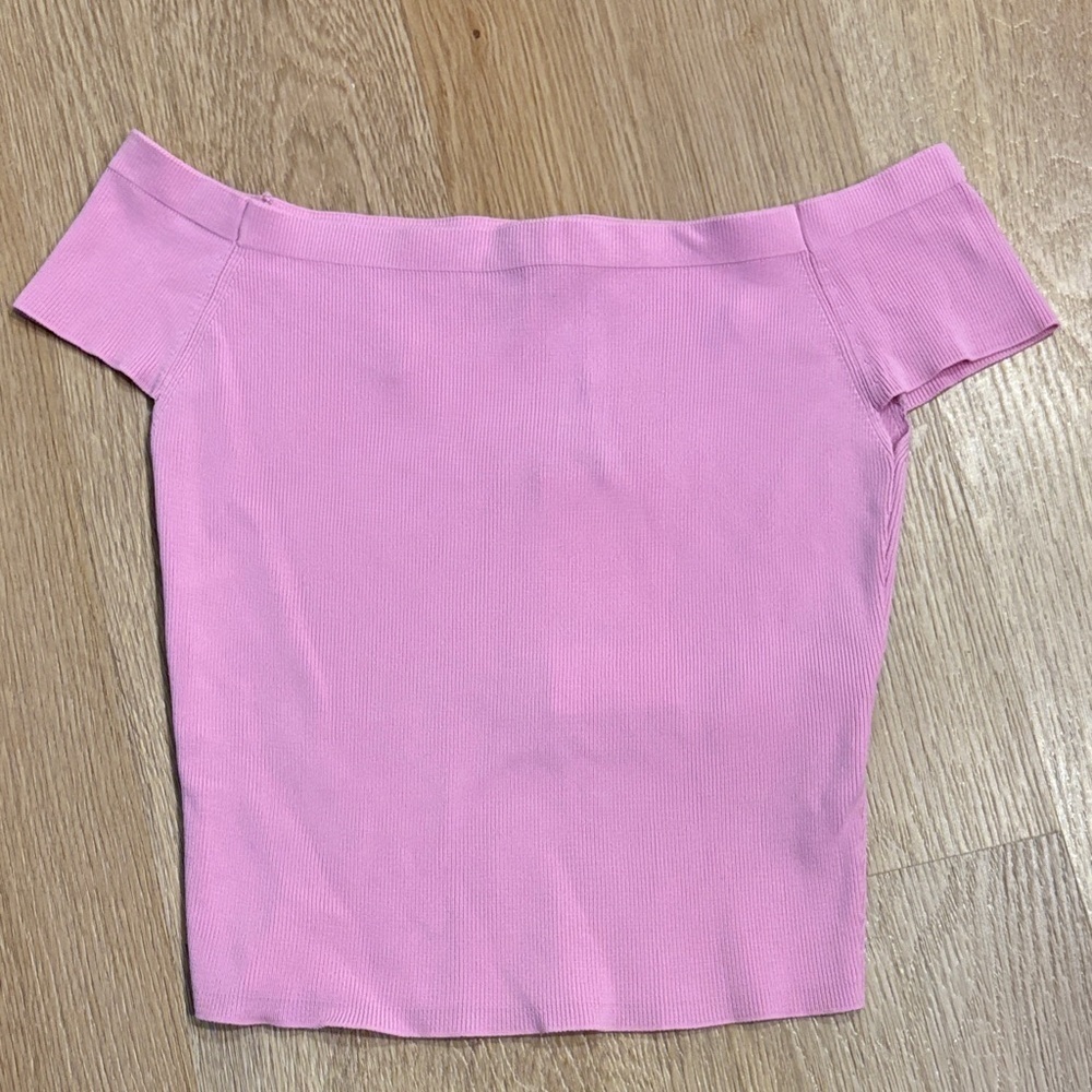 Pink Off-Shoulder Women's Top